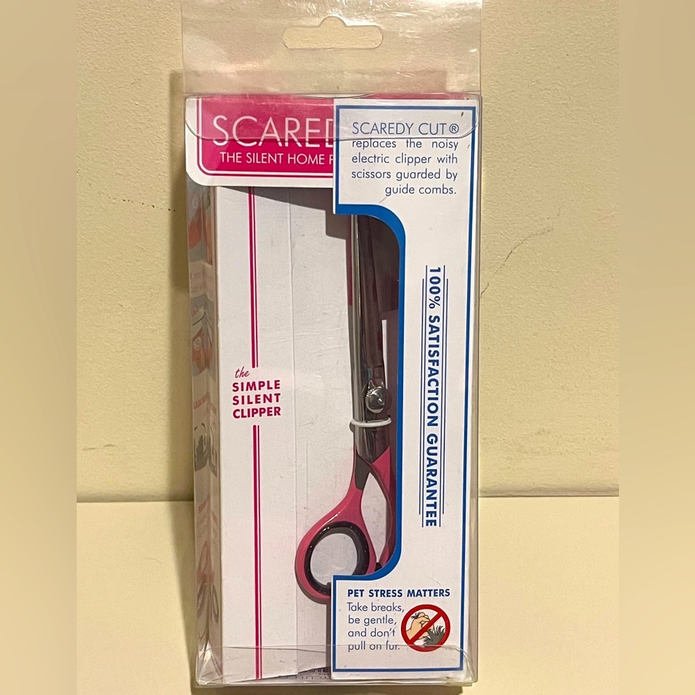 SCAREDY CUT pet scissors. New in sealed box